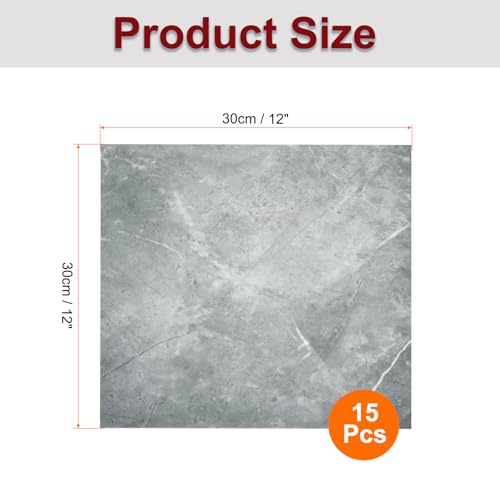 HARFINGTON 15pcs Peel and Stick Marble Tiles, Waterproof Wall Panel Backsplash, 12"x12" PVC Peel and Stick Shower Tiles for Bathroom, Kitchen, Living, Palace Jade Design - style: Palace Jade