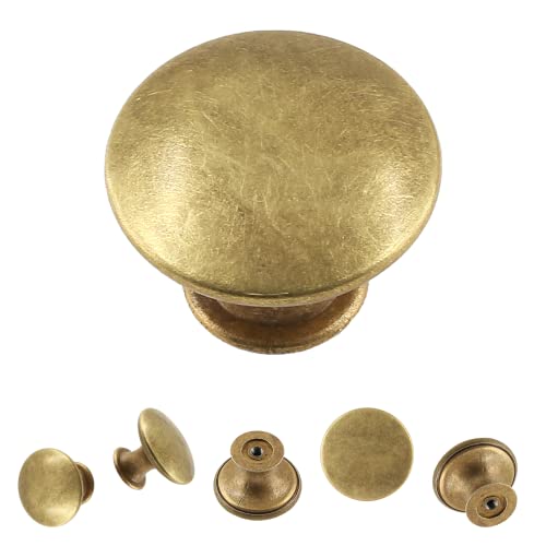 8Pcs 30mm Antique Brass Kitchen Cabinet Knobs - color: Antique Brass, size: 8 Pcs
