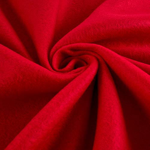 Polar Fleece Solid Red, Fabric by the Yard - color: Red