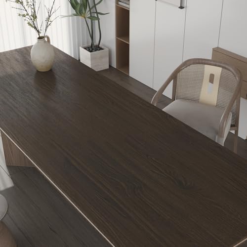 Walnut Contact Paper Dark Brown Wood Wallpaper 30.3" X 591" - color: Dark Brown, size: 30.3" x 591"