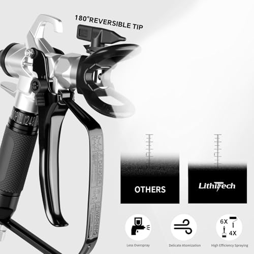 750W Airless Paint Sprayer Kit, Thinning-Free and Quick-Clean