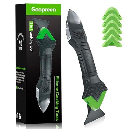 Goopreen 3 in 1 Silicone Caulking Tool Kit, Caulk Remover Tool&Caulk Tool - style: Classic