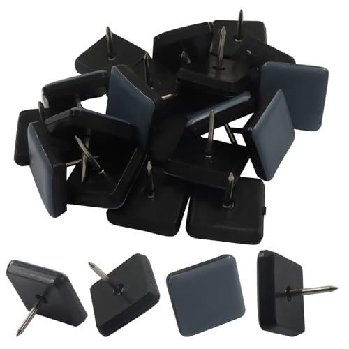 Teflon Furniture Sliders, 1 inch (25 mm) Square, 20 Pcs - size: 1 inch (25mm)