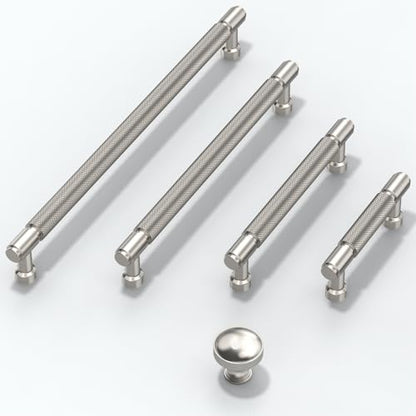 10 Pack Brushed Satin Nickel Cabinet Pulls 3.75 Inch(96mm) Kitchen Cabinet Handles Cabinet Hardware for Drawer Pulls - color: Brushed Satin Nickel, size: 3.75" Hole Center