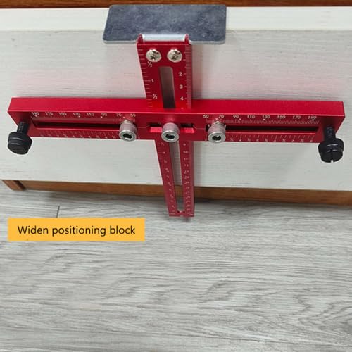 Buachois Cabinet Hardware Jig,Adjustable Cabinet Template Tool for Knobs,Handles and Pulls,Punch Locator Drill Guide,Precise Woodworking Drill Guide for Drawer Cabinet Installation