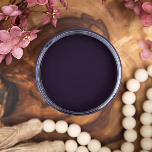 Dixie Belle Paint Company Chalk Mineral Paint - Aubergine (4 Fl Oz - color: Aubergine, size: 4 Fl Oz (Pack of 1)