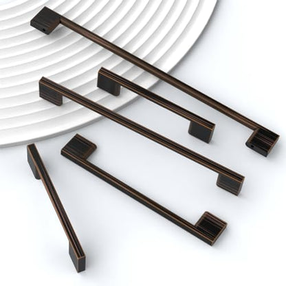9BUILD 10 Pack Oil Rubbed Bronze Cabinet Pulls 3 Inch Kitchen Cabinet Handles, Cabinet Hardware for Cupboard Drawer Pulls - color: Oil Rubbed Bronze, size: 3"/76MM Hole Center, style: 10 Pack
