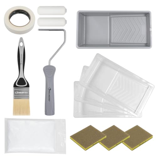 ROLLINGDOG 4 Inch Paint Roller Kit, 4" Painter's Cabinet Kit
