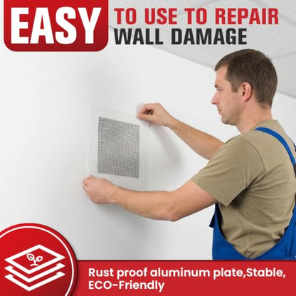 Drywall Repair Kit 30 Pack, 2/4/6/8 inch Drywall Repairs Patch, Dry Wall Patch with Scraper and Sandpaper for Drywall Repair Patch Kit - size: 30
