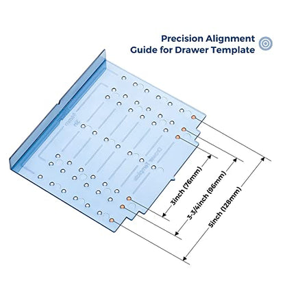 Drill Mounting Template for Kitchen Cabinet Pulls Kitchen Handles,1 Pack - size: ‎Align Sizes: 3'' / 3.75'' / 5''