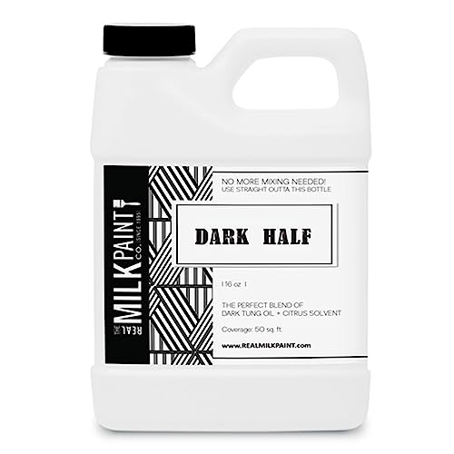 Real Milk Paint Dark Half, Dark Tung Oil and Orange Peel Oil for Wood Finishing, Cutting Boards, Butcher Blocks, Wood Floors, Clay, Stone, and Slate, Food Grade, 16 Ounces - color: Orange Peel Oil, size: 16 Fl Oz (Pack of 1)