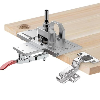 35mm Concealed Cabinet Hinge Jig Quick Clamp Dust Port Drill Guide Tool