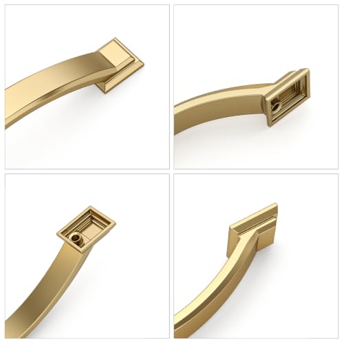 5 Pack 3 Inch(76mm) Champagne Bronze Cabinet Pulls, Champagne Gold Cabinet Handles Kitchen Arch Cabinet Hardware for Bathroom Drawer - color: Champagne Bronze, size: 3 inch（76mm）, style: 5 Pack