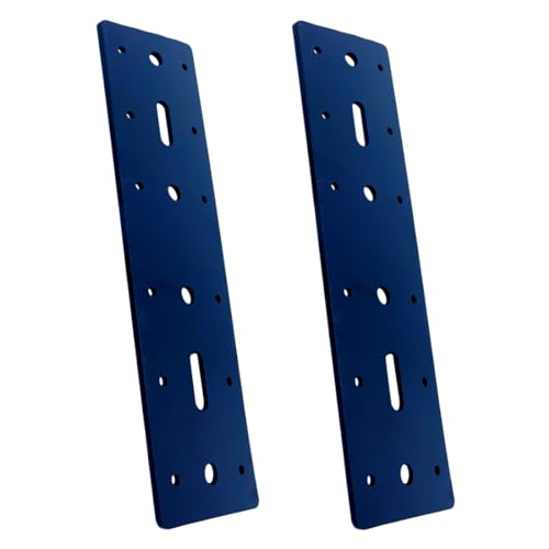 2PCS 11" X 3" Straight Steel Flat Plate,Heavy Duty Mending Plate Joining Connecting Brackets, I Strap Metal Plate.Fit 4x4,6x6 for Repair House,Furniture,Pavilion,Straight Flat Plate for tress framing - size: 11"x3"