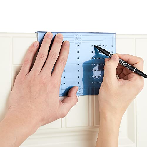 Drill Mounting Template for Kitchen Cabinet Pulls Kitchen Knobs,1 Pack - size: ‎Multiple Align Sizes
