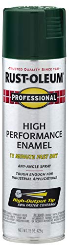 Rust-Oleum Professional High Performance Gloss Hunter Green Spray Paint - color: Gloss Hunter Green, size: 15 Ounce (Pack of 1)