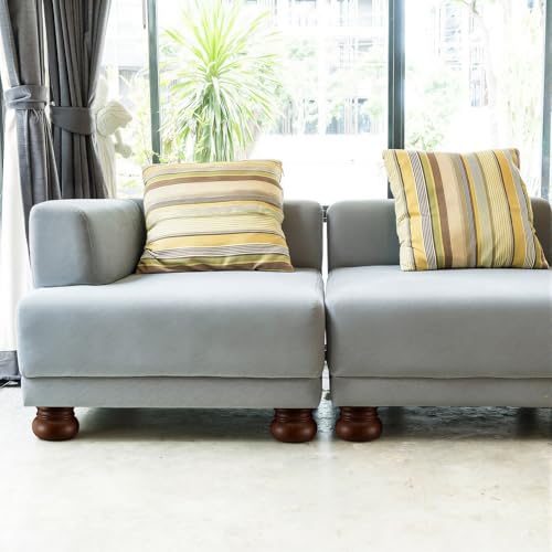 4 Pack 3 Inch Solid Wood Furniture Leg Brown