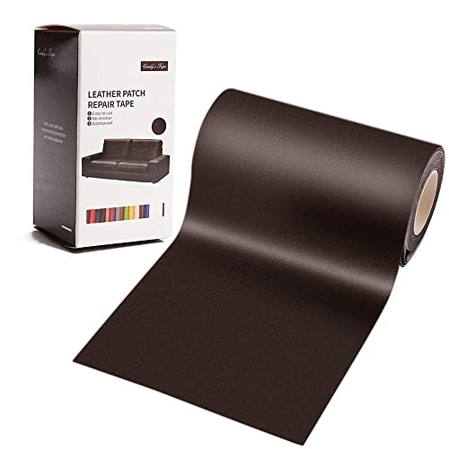 Leather Repair Patch Kit Dark Brown 4 x 60 inch Leather Repair Tape Self Adhesive Patch for Furniture, Couch, Sofa, Car Seats Computer Chair First Aid Vinyl Repair Kit - color: Dark Brown, size: 4*60 inch