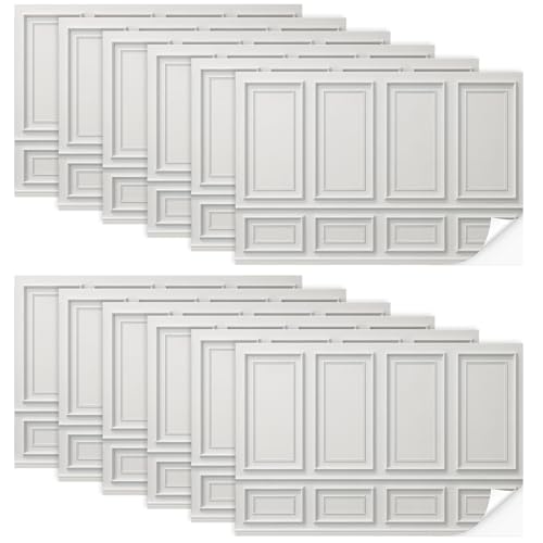 Flutesan 12 Pcs Miniature Dollhouse Wallpaper, Vintage Artistic - style: Vintage Artistic