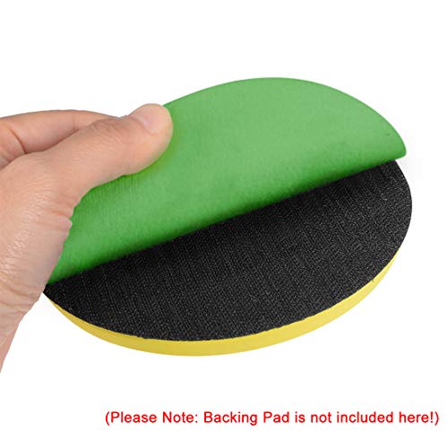 uxcell 5 Inch Wet Dry Disc 3000 Grit Hook and Loop Sanding Disc Silicon Carbide 10pcs - size: 5''