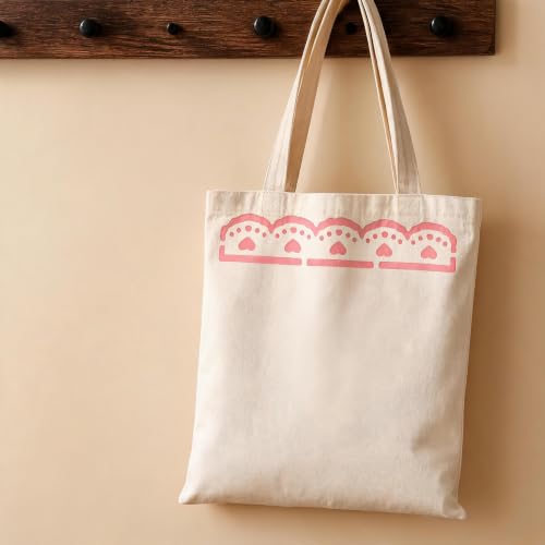TIAMECH A4 Reusable Lace Trim Border Stencil for Painting - color: Lace Trim Border