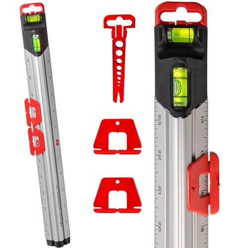 313 Measure Mate - Ultimate Home-Improvement Tool - With Level and Ruler - Features Sliding Markers and Knife Guide - Includes Nail Gripper and Drill Bit Gauge - 12 Inch - size: 12"