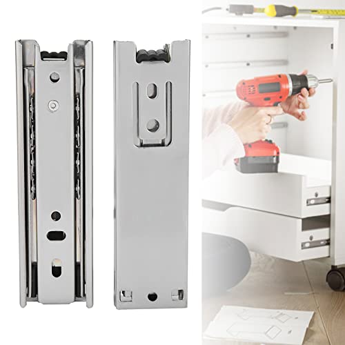 5inch Drawer Slides, 2PCS Soft Close Balls Bearing Drawer Runners Full Extension Side Mount Sliding Furniture Guide Undermount Drawer Mini Drawer Rails Table Cabinet Dresse 12.5cm/5in