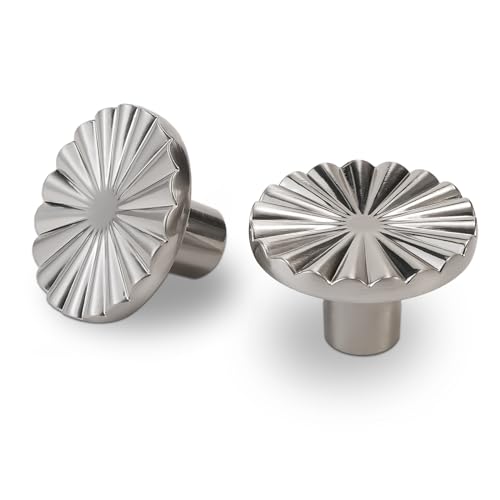 10 Pack Kitchen Cabinet Handles Brushed Satin Nickel Cabinet Knobs Silver Drawer Knobs Kitchen Hardware - color: Brushed Satin Nickel