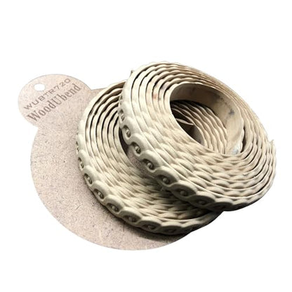 WoodUBend Pack of Two Trims TR720 208x1.8cm Heat Bendable & Flexible Wood Trims - DIY Craft, Furniture & Home Decor - Easy to Apply & Paint - Versatile, Reusable & Durable - size: Pack of 2 (208x1.8cm)