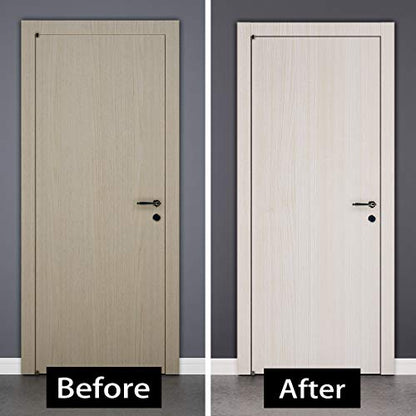 Livelynine Light Wood Grain Peel and Stick Wallpaper 15.8x197 Kitchen Cabinet Wallpaper Peel and Stick Waterproof Contact Paper for Countertops White Desk Covering Counter Covers Dresser Vinyl Wrap - size: 15.8" x 197"