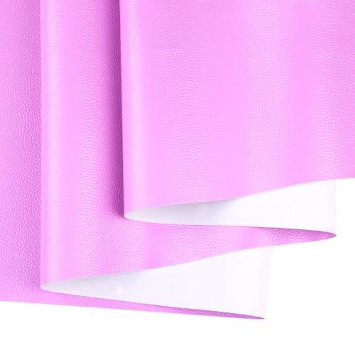 Ramya Faux Leather Sheets Roll 12" X 53"(30cm X 135cm) Upholstery Faux Leather Suitable for Handmade DIY, Earrings, Hair Clips, Sewing Crafts Projects (Light Purple) - color: Light Purple