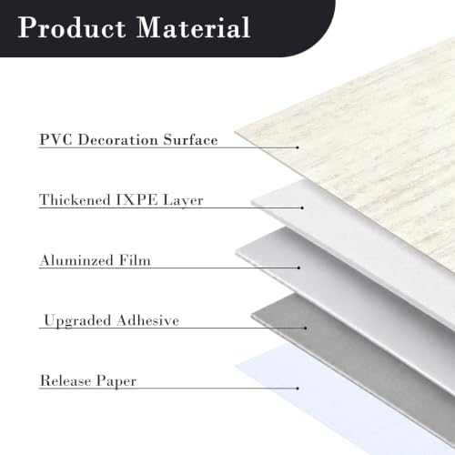 Peel and Stick Faux Travertine PVC Wall Panels, Light Beige, 15.7"x118" - color: Light Beige