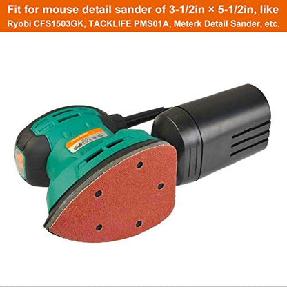 Detail Sander Paper, 180-1000 Grits, Hook and Loop Backing, 5 Holes, for Sanding and Polishing, 70 Sheets - size: 180-1000