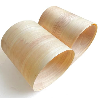 Natural Wood Veneer, Thin Veneer Sheets, Furniture/Boxes/Wooden Crafts Production and Renovation, Handmade DIY (Rubber) - color: Rubber / 8″ x 90″