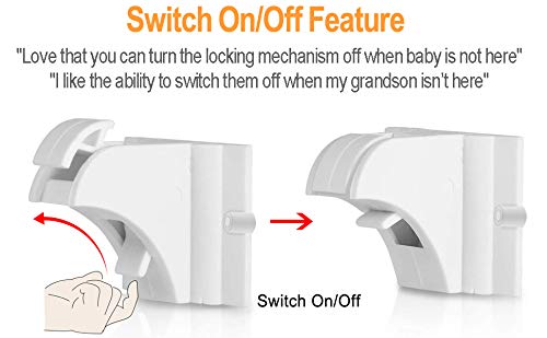 Vmaisi Magnetic Cabinet Locks for Babies (Stardand, Unit Count 4)