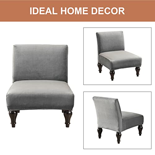Eco-Ancheng Armless Chair Slipcover - Removable, Washable, Printed Covers for Living & Dining Room - color: A34