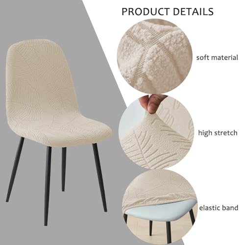 HAOYONG Modern Dining Chair Covers Shell Chair Cover Lounge Armless Chair Cover Mid Century Stretchable Slipcovers for Kitchen, Office, Dining Room and Living Room (Set of 6) - color: 70, size: 6 PCS