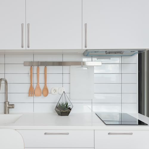 COTYKILEY 10 Pack 10Inch(254mm) Brushed Satin Nickel Kitchen Cabinet Handles Silver Cabinet Pulls Cabinet Door Handles Kitchen Cabinet Hardware - color: Brushed Satin Nickel, size: 10" Hole Center（254MM）