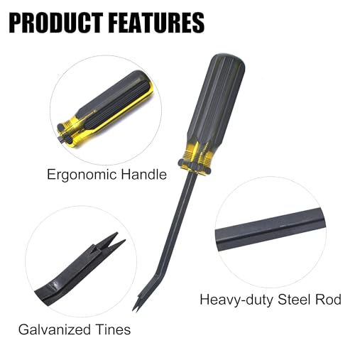Heavy Duty Staple Remover with Double Pronged Head, 2 Pack