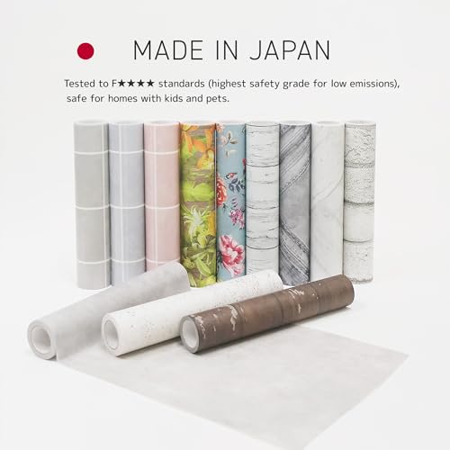 Peel and Stick Masking Tape for Furniture, Cabinets & Accent Walls – Blue Gray Rose Floral – Removable Japanese Fleece Fabric, Repositionable, No Residue, Water-Resistant, Made in Japan - color: ST012 : Blue Gray Rose Floral
