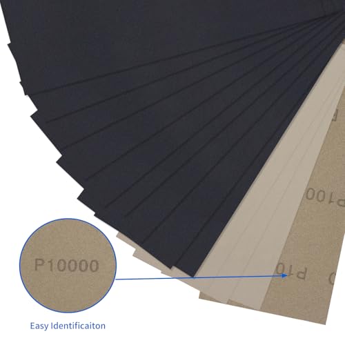 Sandpaper 180 Grit 25 Sheets, Wet Dry Sand Paper 9 x 3.6 Inch - style: 180 Grits