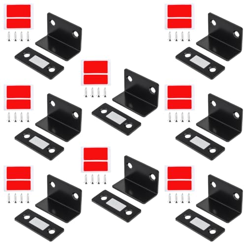 Cabinet Magnetic Catch L-Shaped 8 Pack Ultra Thin Drawer Magnet Closures