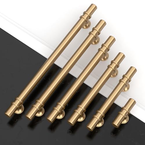 Asidrama 20 Pack 3 Inch(76mm) Champagne Bronze Cabinet Pulls Heavy-Duty Solid Kitchen Cabinet Handles Champagne Gold Drawer Hardware for Bathrooms Cabinets - color: Champagne Bronze, size: 3" Hole Center, style: 20 Pack