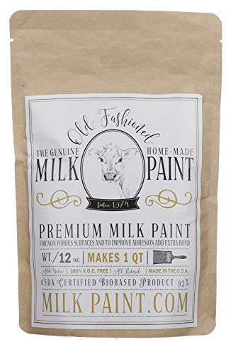 Old Fashioned Milk Paint Non-VOC Powder Paint (Quart, Pitch Black) - color: Pitch Black, style: Quart