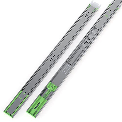 FivePears 2 Pairs 24 Inch Heavy Duty Soft Close Drawer Slides, 150 Lb Load Capacity Full Extension Ball Bearing Side Mount Drawer Runner, Rv Tool Box Kitchen Cabinet Drawer Self Closing Glide Rails - size: 24 Inch