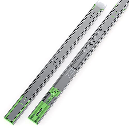 FivePears 2 Pairs 24 Inch Heavy Duty Soft Close Drawer Slides, 150 Lb Load Capacity Full Extension Ball Bearing Side Mount Drawer Runner, Rv Tool Box Kitchen Cabinet Drawer Self Closing Glide Rails - size: 24 Inch