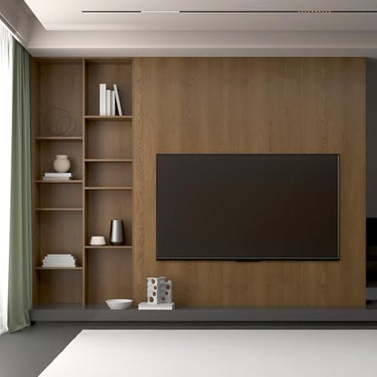 JSEVEM Brown Wood Contact Paper Walnut Peel and Stick Wallpaper Waterproof Thick Vinyl Wrap Self Adhesive Removable Wall Cover for Countertops Cabinets Shelf Furniture 16"×197" - color: Walnut, size: 16" x 197"