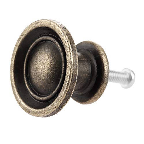dophee 5Pcs Vintage Style Little Drawer Knobs with Screws, 1.14"x0.75" - size: 5 Pieces