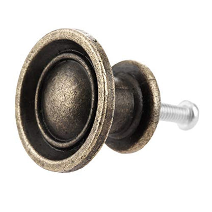 dophee 5Pcs Vintage Style Little Drawer Knobs with Screws, 1.14"x0.75" - size: 5 Pieces