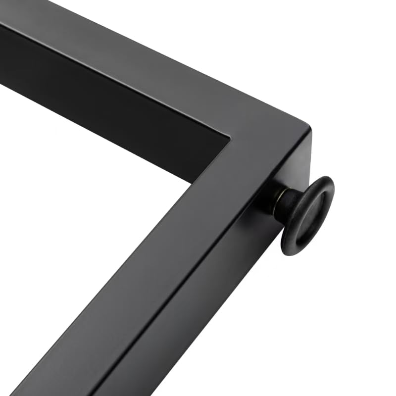 36 Inch Metal Bar Table Legs,DIY Furniture Legs,Black Set of 2. - size: W17.72"*H36"